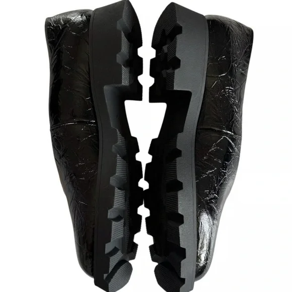 Katy Perry DAARLING Slip on Black patent loafers NWB size (11) - Picture 4 of 4